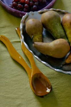 Saladebestek ochre - set van 2