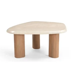 Salontafel Amara naturel botticino marmer 84 cm