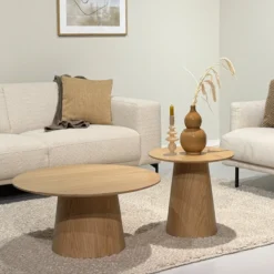 Salontafel Arlo Ø80 cm naturel