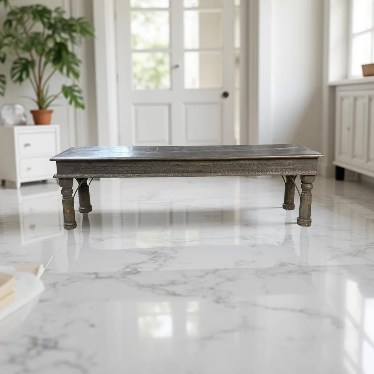 Salontafel/bank grijs uniek