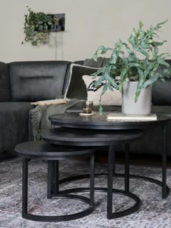 Salontafel Bart Zwart - Set 2