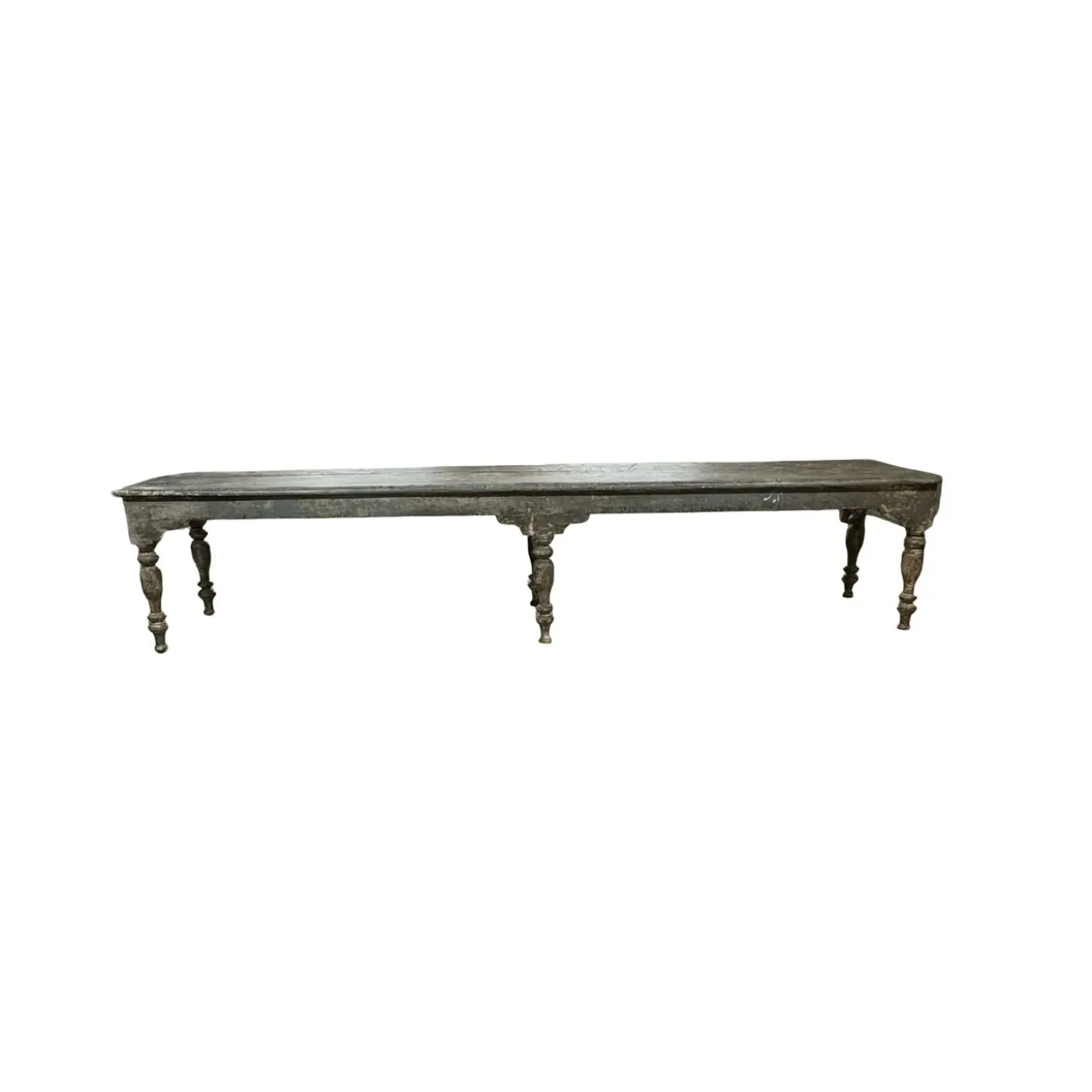 Salontafel blauw met 6 poten uniek
