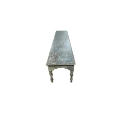 Salontafel blauw met 6 poten uniek