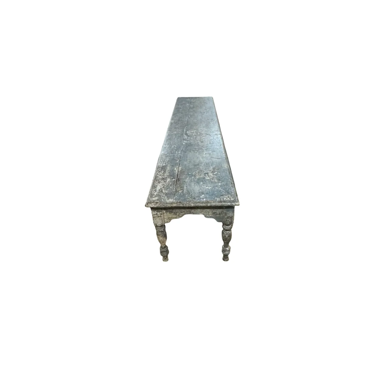 Salontafel blauw met 6 poten uniek