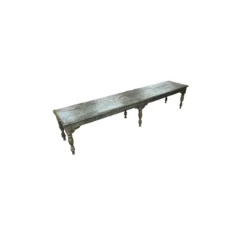 Salontafel blauw met 6 poten uniek