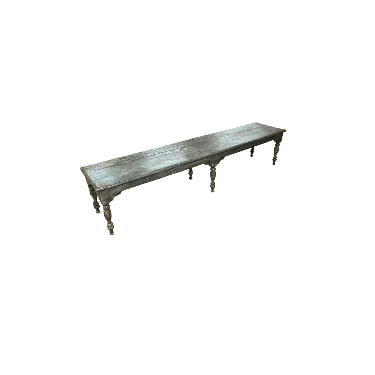 Salontafel blauw met 6 poten uniek
