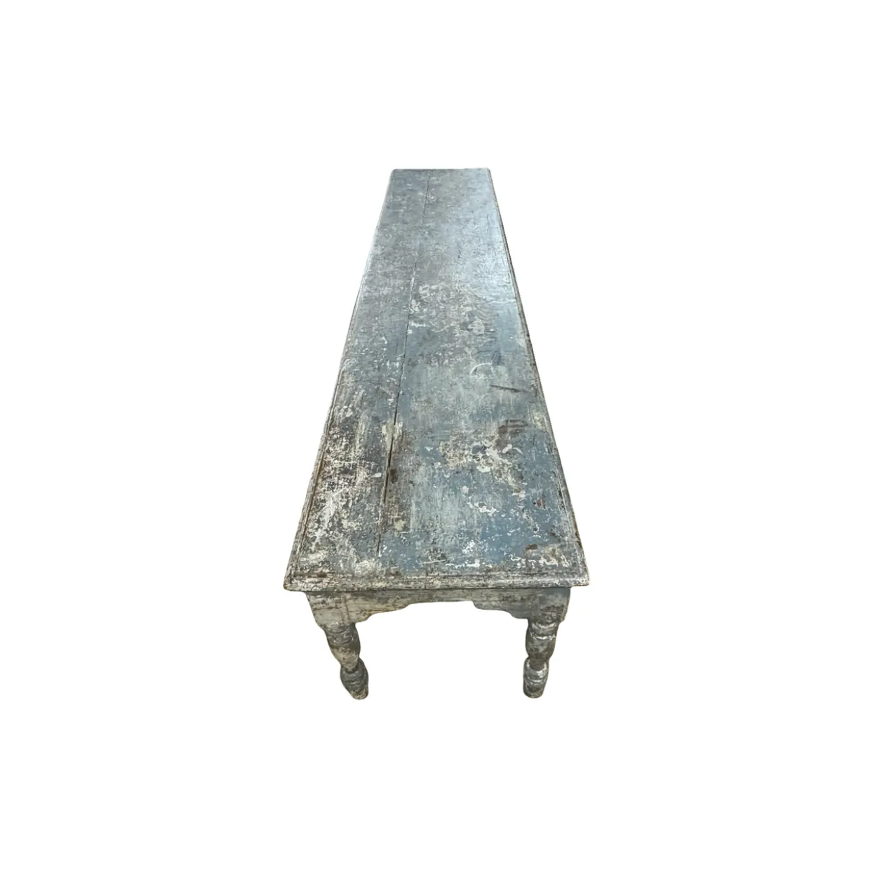 Salontafel blauw met 6 poten uniek