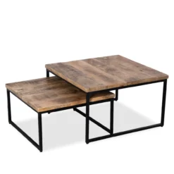 Salontafel Bram naturel - set van 2