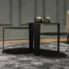 Salontafel Cascado Ø50 brons - set van 3
