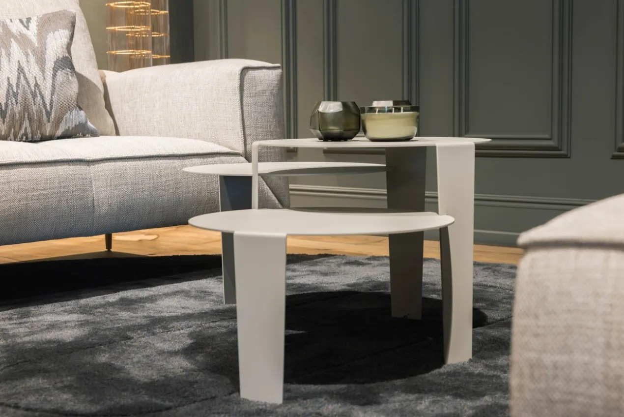 Salontafel Cascado Ø50 grijs - set van 3