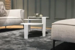 Salontafel Cascado Ø50 wit - set van 3