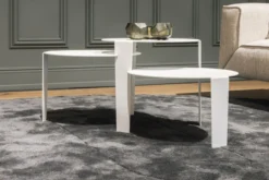 Salontafel Cascado Ø50 wit - set van 3