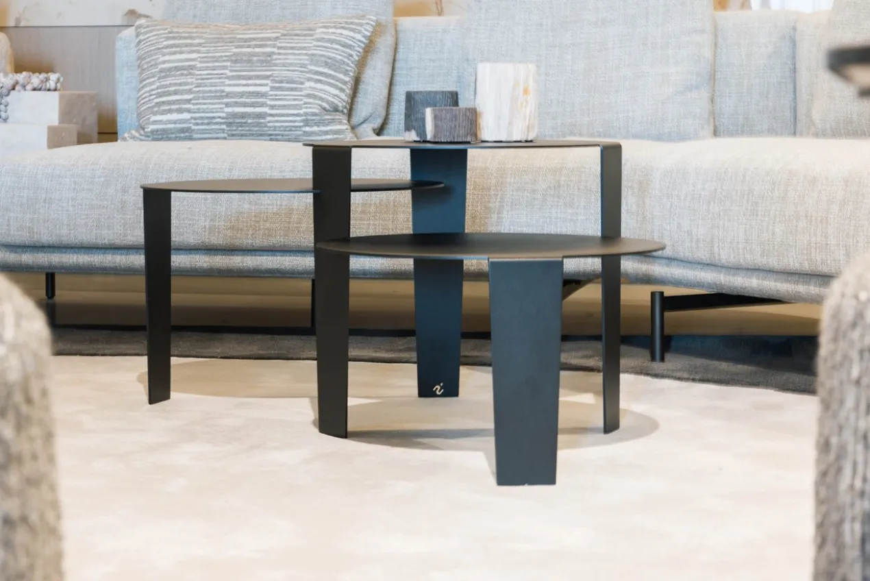 Salontafel Cascado Ø50 zwart - set van 3