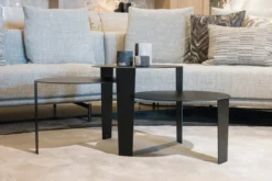 Salontafel Cascado Ø50 zwart - set van 3