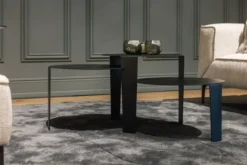 Salontafel Cascado Ø50 zwart - set van 3