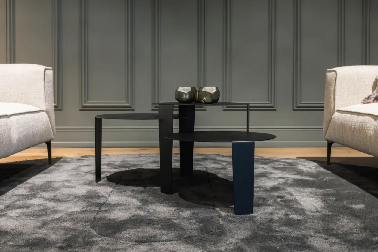 Salontafel Cascado Ø50 zwart - set van 3