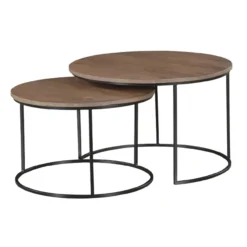 Salontafel De Bokke Bruin (Set van 2)