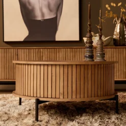 Salontafel De Bokke Rond Naturel