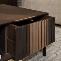 Salontafel De Bokke vierkant Bruin