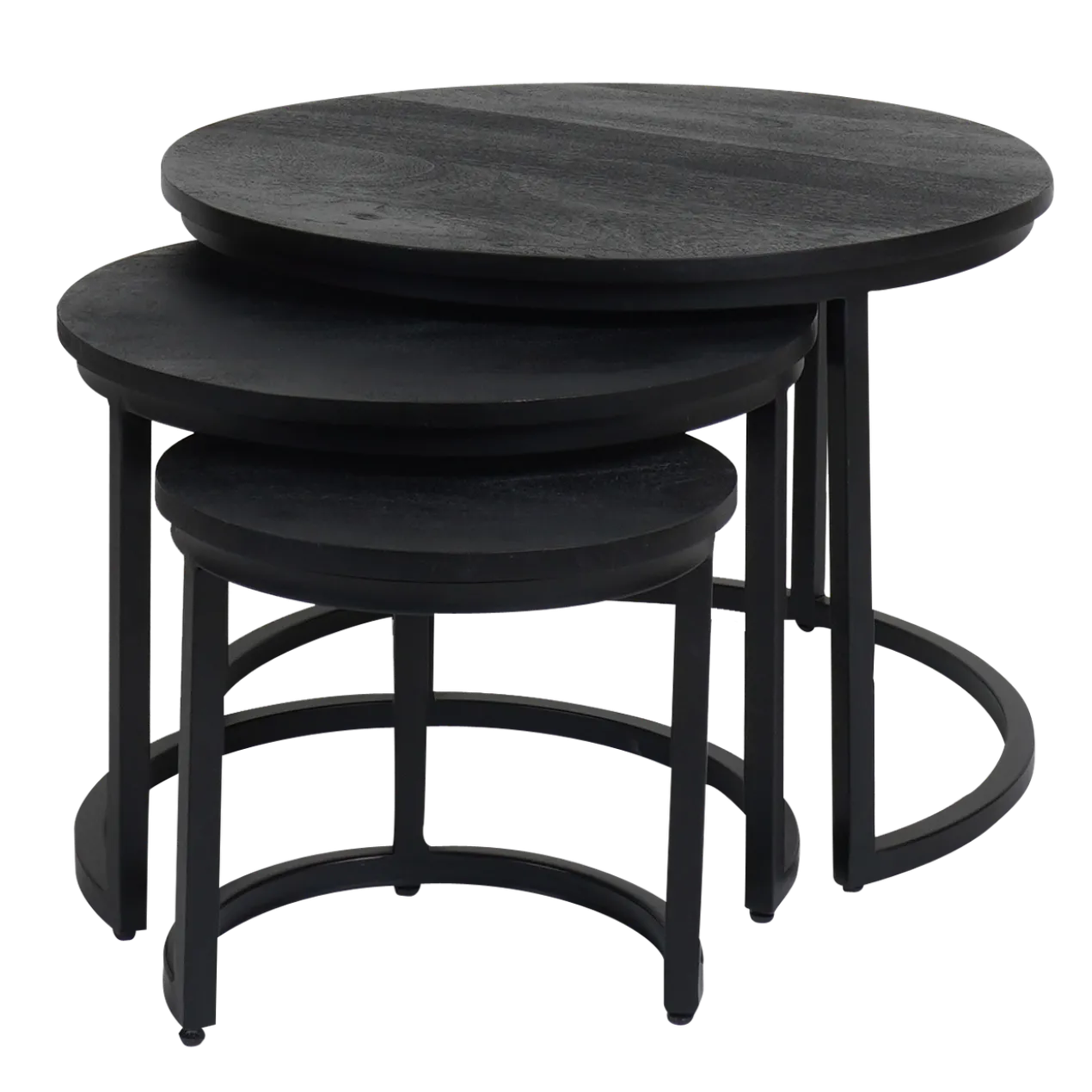Salontafel Erjan Zwart - Set van 3