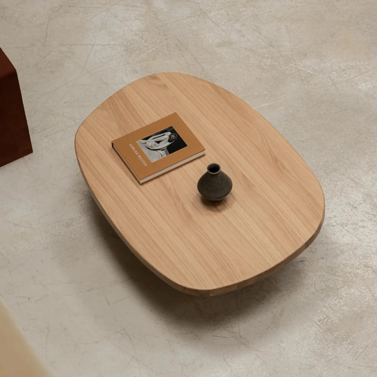 Salontafel Federico Pebbles 142x86x3 cm eiken 0008