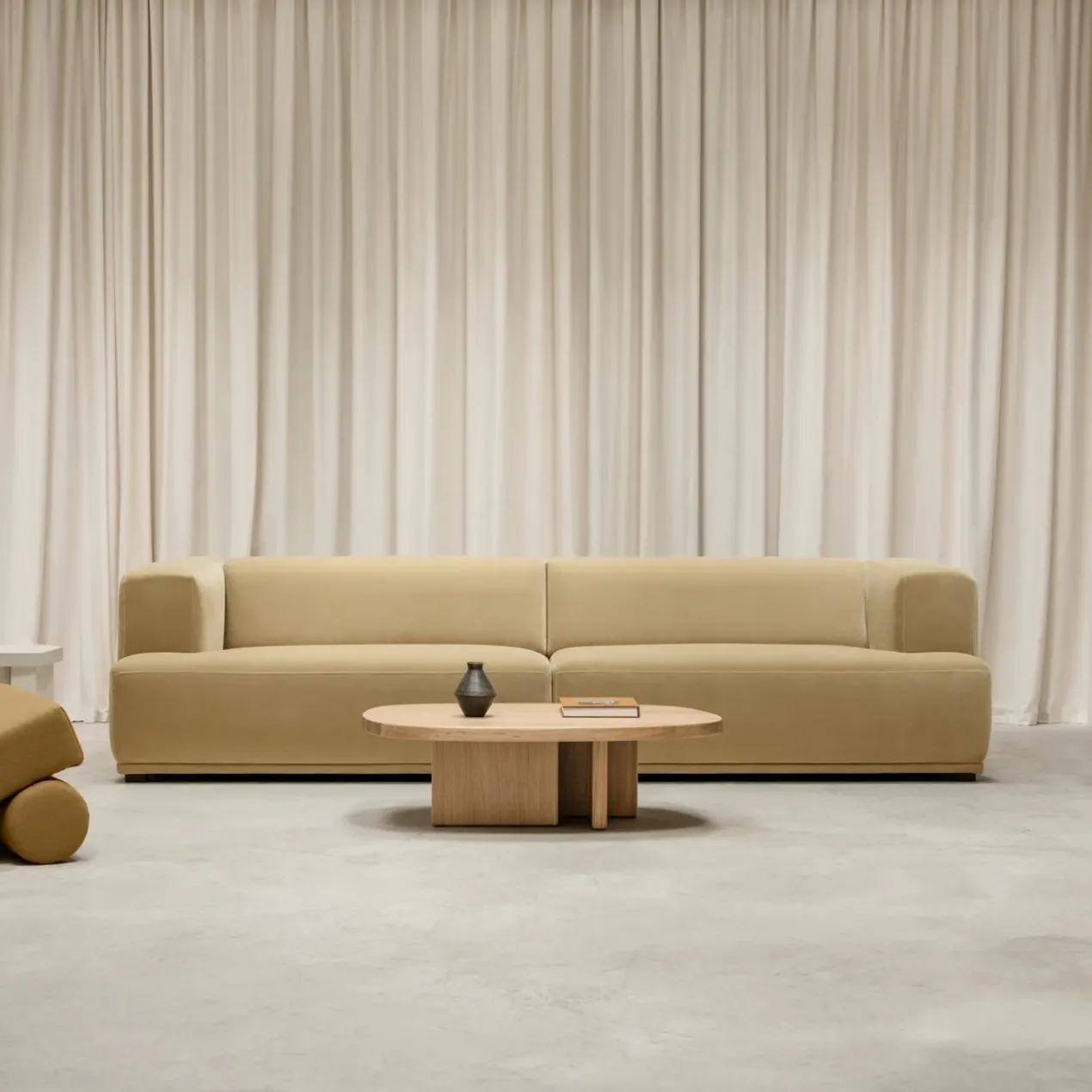 Salontafel Federico Pebbles 142x86x3 cm eiken 0008