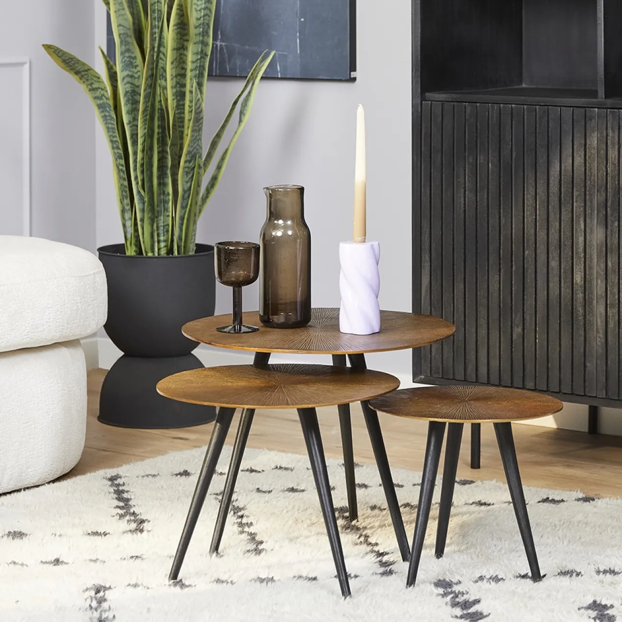 Salontafel Golden Girls - set van 3