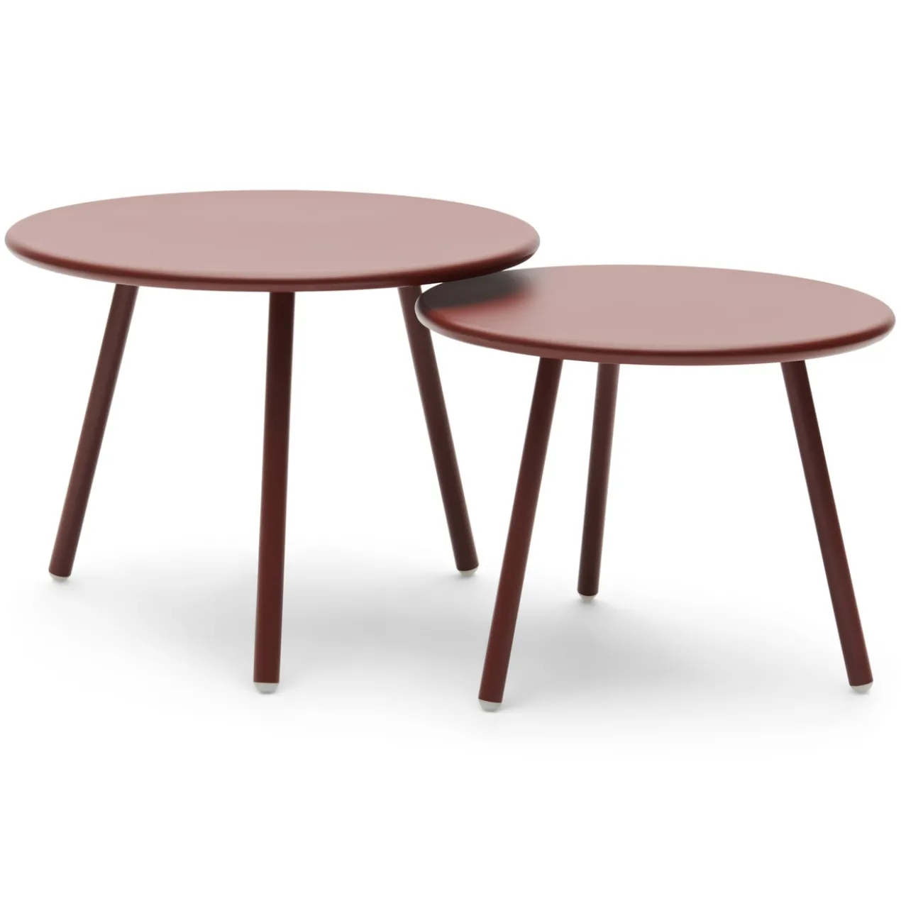 Salontafel Julia bordeaux - set van 2