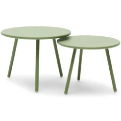 Salontafel Julia warm green - set van 2