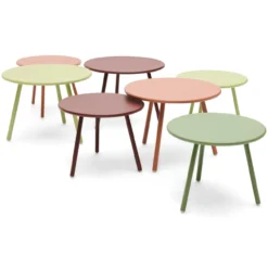 Salontafel Julia warm green - set van 2