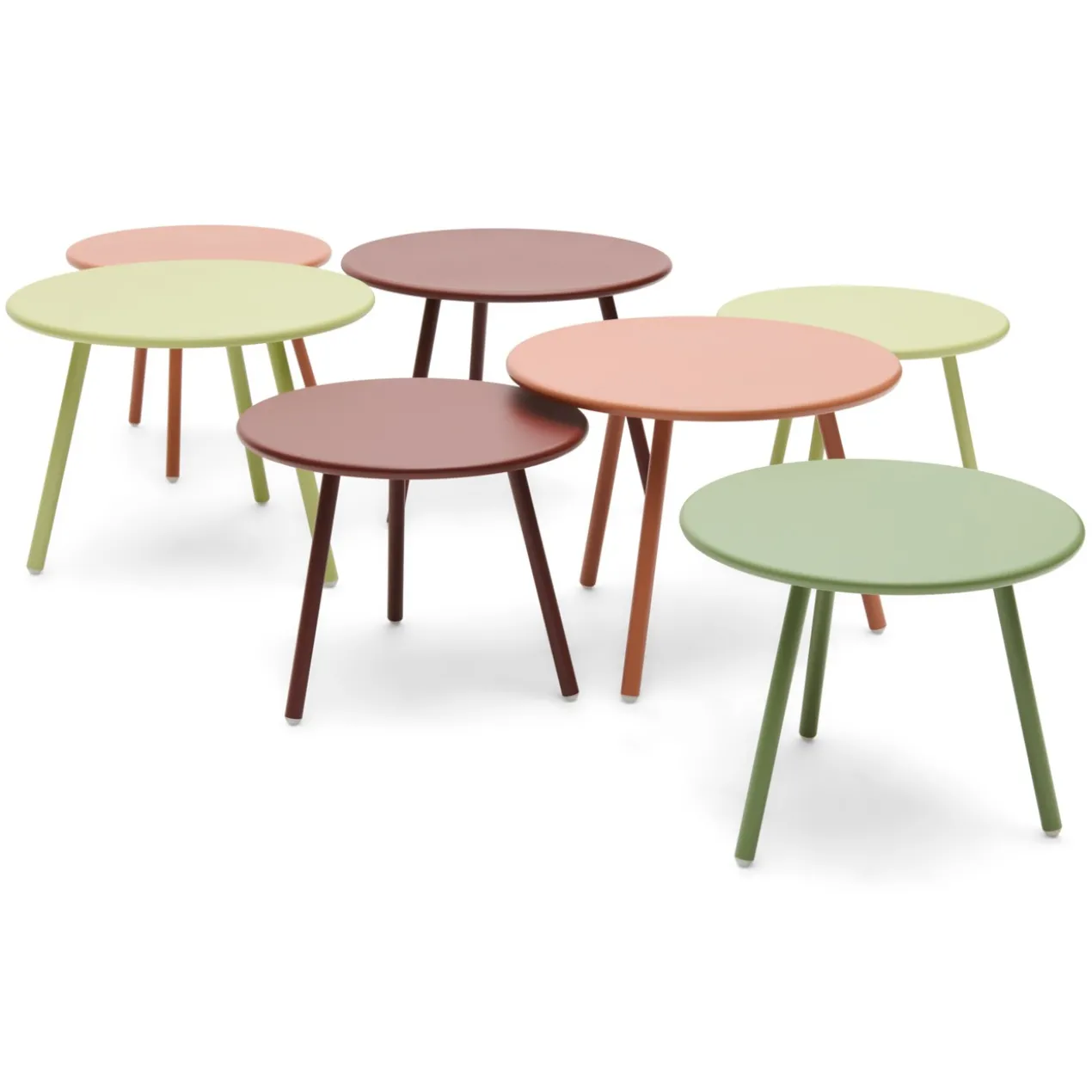 Salontafel Julia warm green - set van 2
