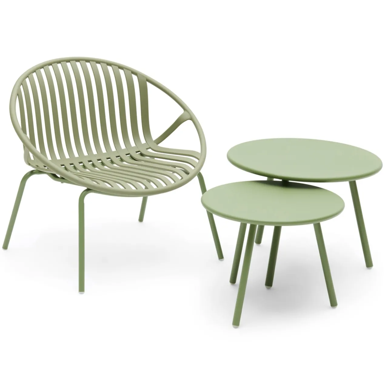 Salontafel Julia warm green - set van 2