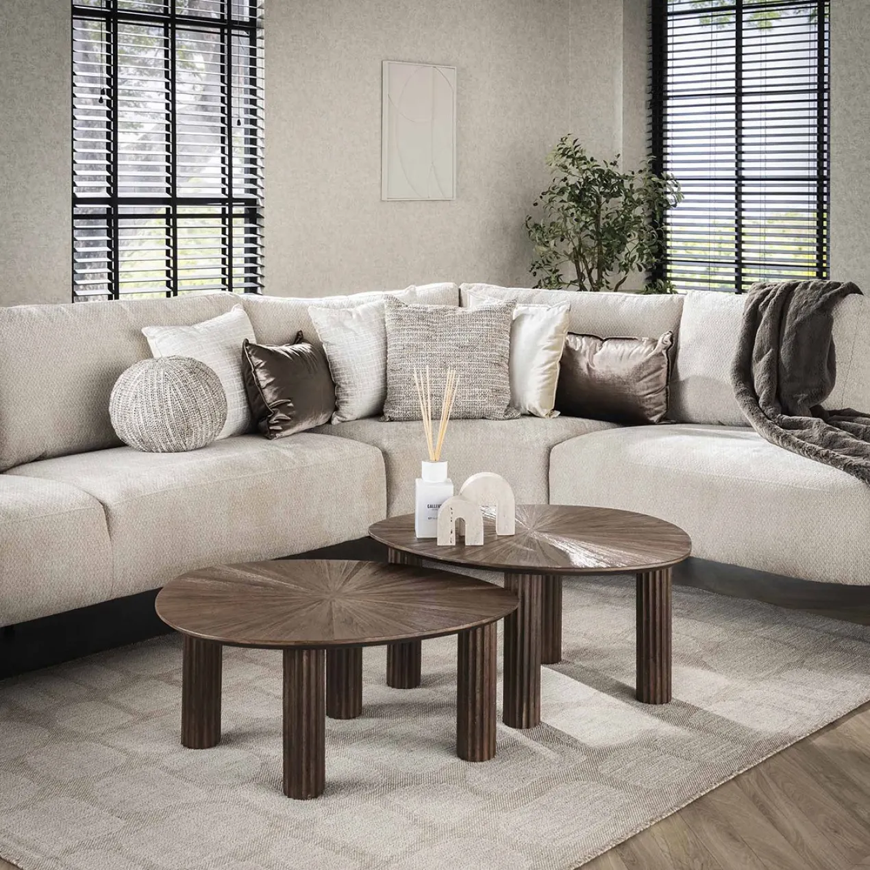 Salontafel Kib Duo Driehoekig Set