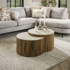 Salontafel Limestone Eclips