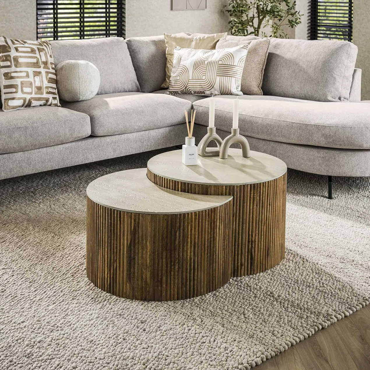 Salontafel Limestone Eclips