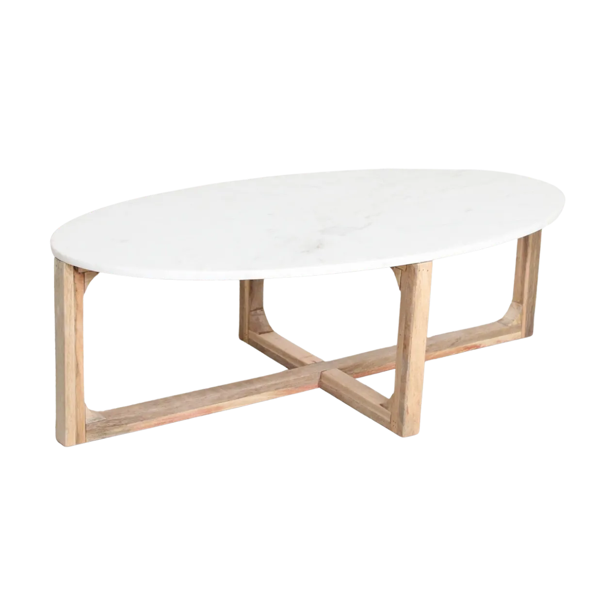 Salontafel Marmer Ovaal Wit