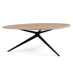 Salontafel Mico groove naturel 88x78x32 cm