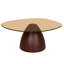 Salontafel Milan rookglas 86 cm bourgogne