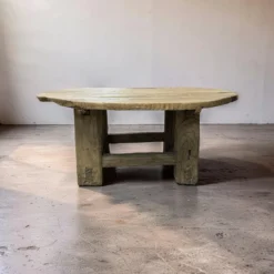 Salontafel naturel Ø135 cm uniek robuust uniek
