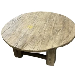 Salontafel naturel Ø135 cm uniek robuust uniek