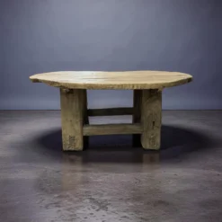 Salontafel naturel Ø135 cm uniek robuust uniek