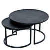 Salontafel Nova zwart - set van 2