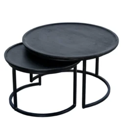 Salontafel Nova zwart - set van 2