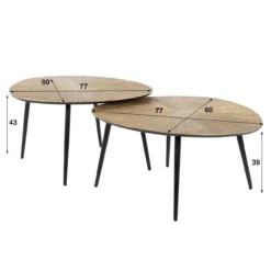 Salontafel Ra (set van 2)