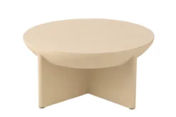 Salontafel Ronde Mangohout beige
