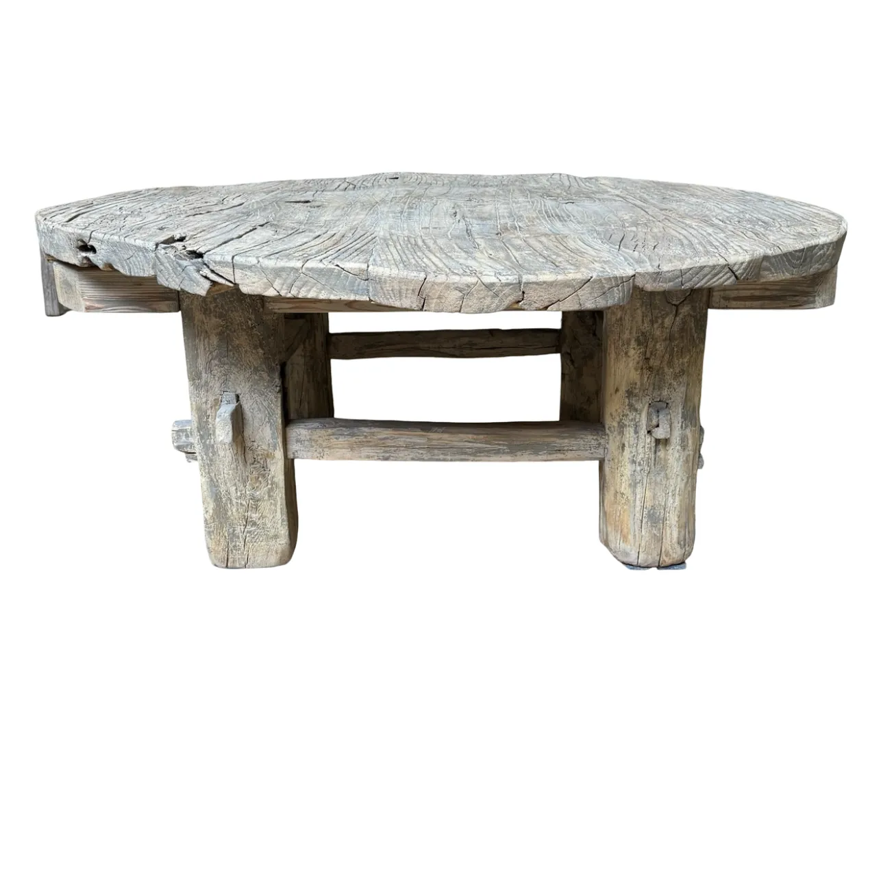 Salontafel rond naturel finish uniek