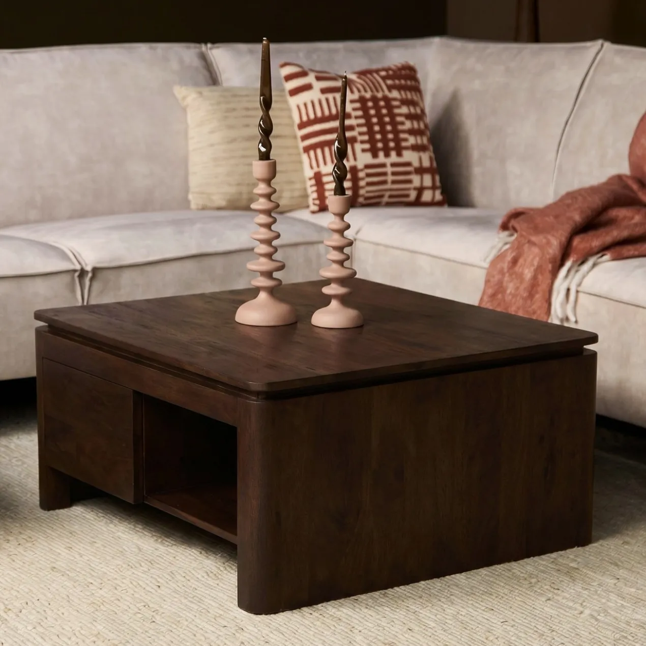 Salontafel Rondo bruin