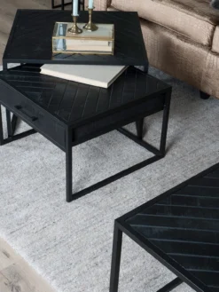 Salontafel Ruby visgraat mangohout – set van 2