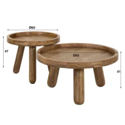 Salontafel set/2 Divers