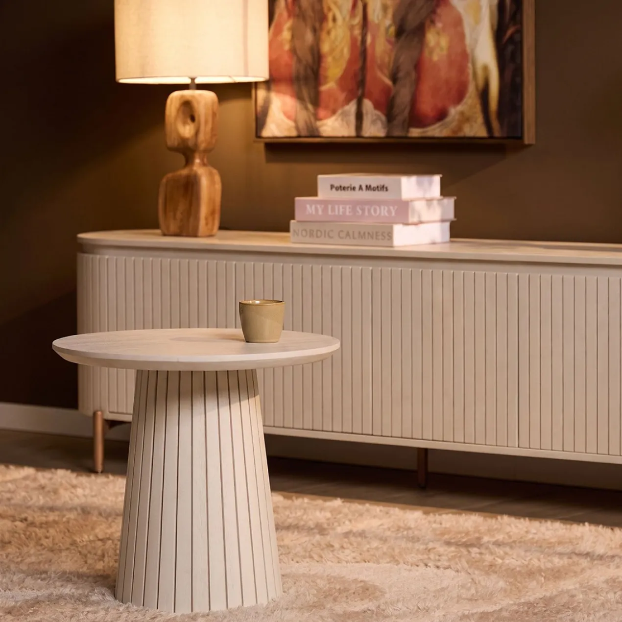 Salontafel Sol Witzand Ø50 cm